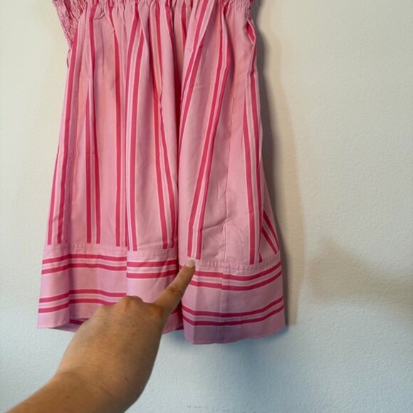 Pink Striped Sleeveless 2 Piece Shorts Set - Picture 4 of 5